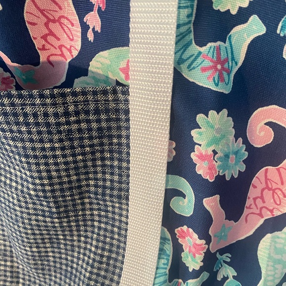 Large tote bag “Seahorses” - Picture 2 of 4